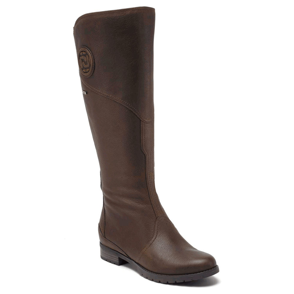 Rockport Womens Tristina Gore Tall - Boots Brown - QSV074958